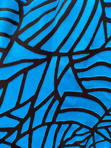 80’s Black and Blue Formal Dress