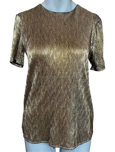 Gold Crimped Shirt
