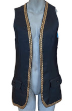Load image into Gallery viewer, 80’s Gold Trim Waistcoat