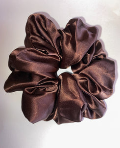 Brown Oversized Scrunchie
