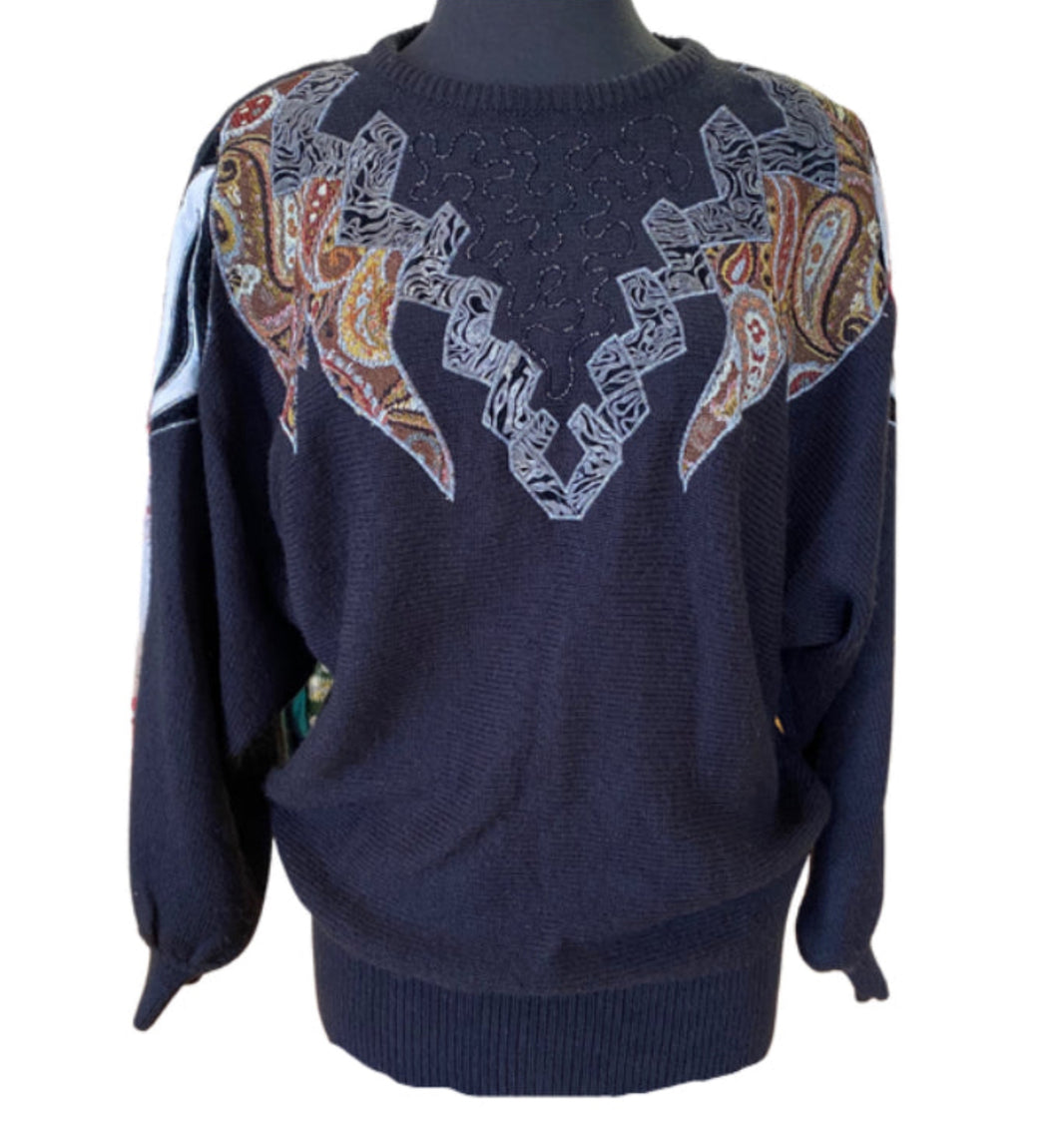 Embroidered and Beaded Jumper