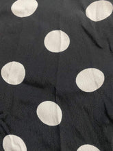 Load image into Gallery viewer, Black Button Up, White Polka Dots
