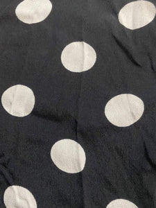 Black Button Up, White Polka Dots