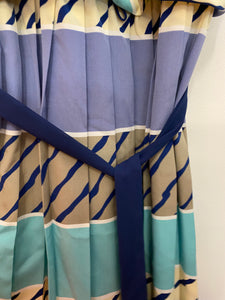 Diagonal and Horizontal Pattern Dress