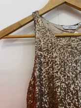 Load image into Gallery viewer, Gold Sequin Top
