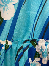 Load image into Gallery viewer, Hibiscus Print Blue Dress