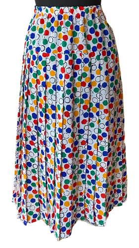 Colourful 80’s Spotted Skirt