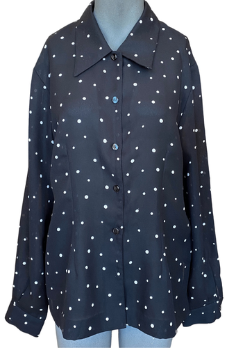 80’s Black Polka Dot Shirt