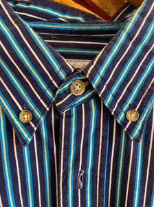 Basic Editions Striped Button Up