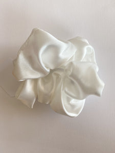 White Regular Scrunchie