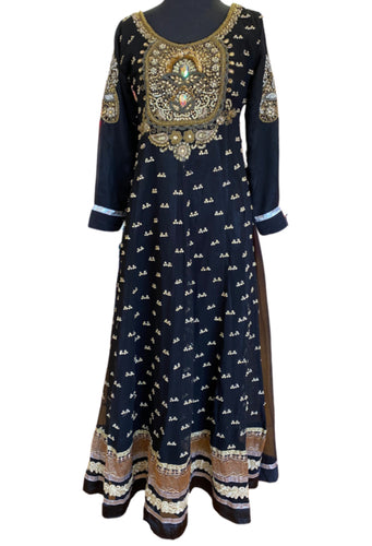 Bedazzled Black Formal Dress