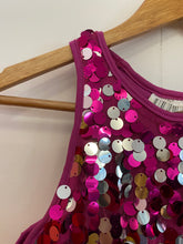 Load image into Gallery viewer, Pink Tank Top With Pink and Silver Sequins