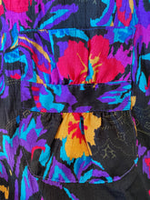 Load image into Gallery viewer, 80’s Multi Coloured Flower Button Up