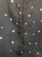 Load image into Gallery viewer, 80’s Black Polka Dot Shirt