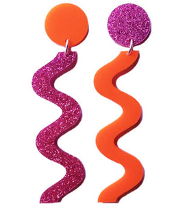 SQUIGGLE EARRINGS - LARGE