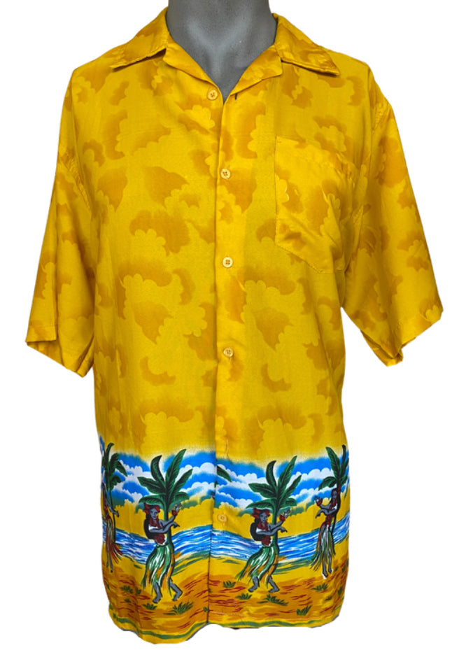 On Shore Yellow Hawaiian Shirt