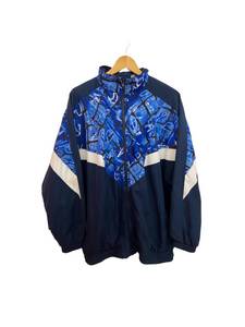 Blue Sports Style Bomber Jacket