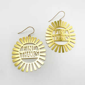 Fine Thanks in gold