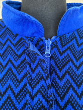 Load image into Gallery viewer, Blue and Black Zigzag Jumper