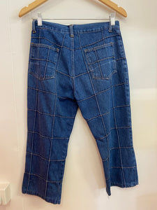 90’s Square Patterned Jeans