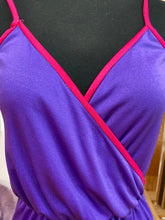 Load image into Gallery viewer, Purple Summer Dress With Pink Trim