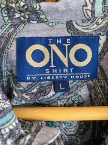 The Ono Blue Patterned Shirt