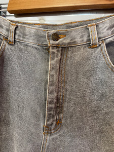 Grey stone wash denim jeans