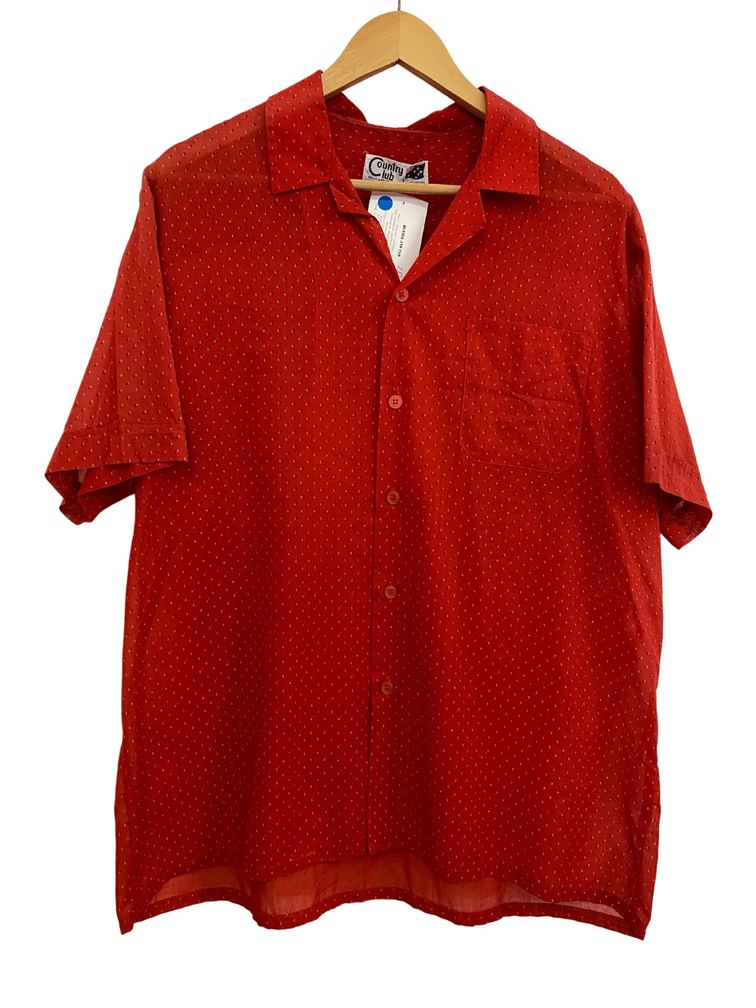Country Club Red Button Up