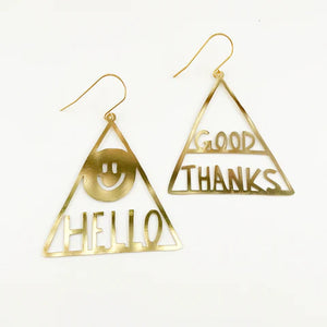 Denz: Hello, Good Thanks dangles in gold