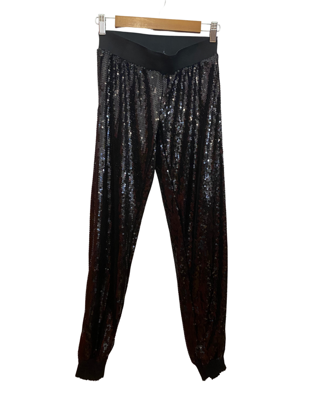 Sparkly Black Sequin Pants