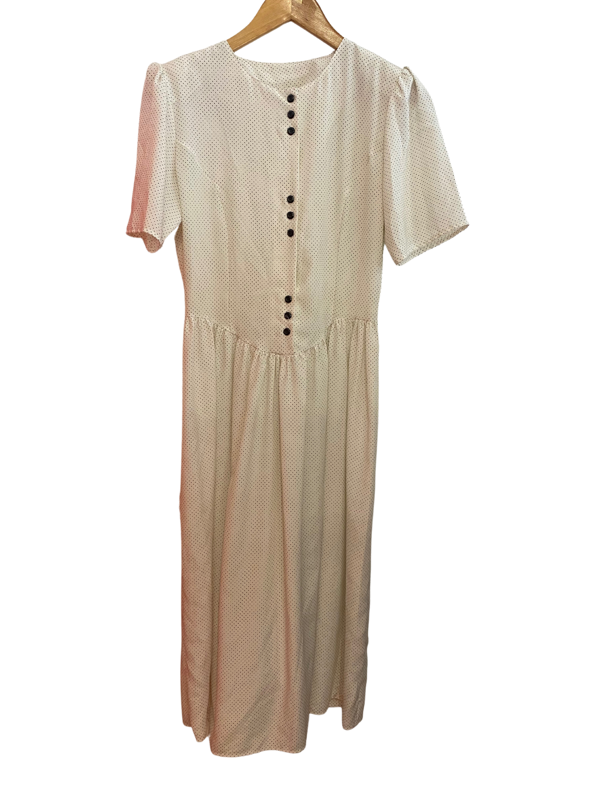 White Dress With Black Dots And Buttons Hustleandflo white-dress-with-black-dots-and-buttons-hustleandflo