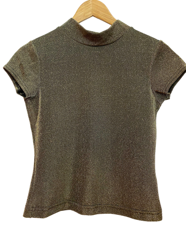 Gold Mock Turtleneck
