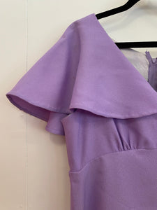 A-line Purple Cocktail Dress